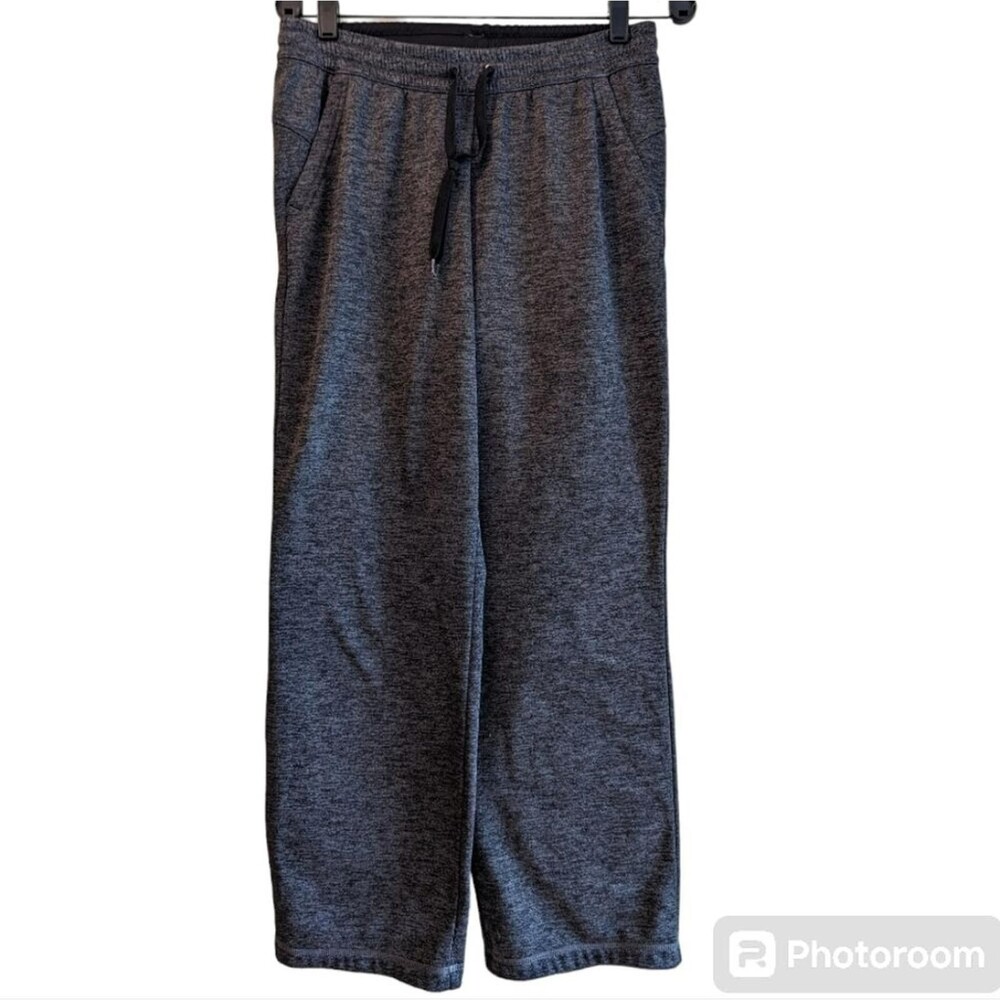 Adidas Fleece Sweatpants Men S Heather Grey Pull On Drawstring Pockets Active